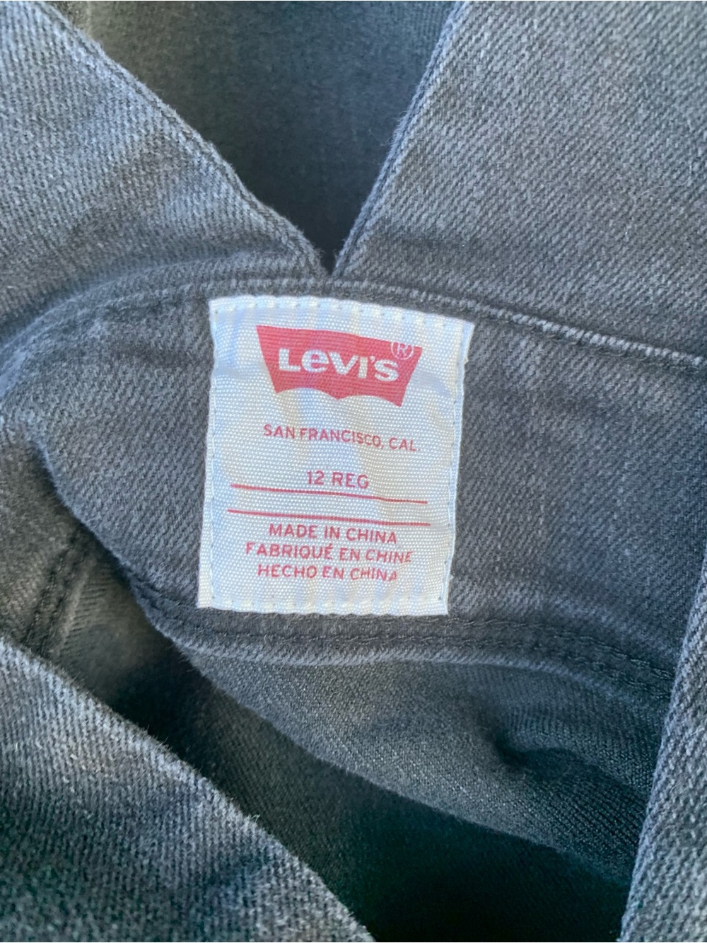 Levi's Black Denim Button-Front denim Dress size 12 - Picture 2 of 8